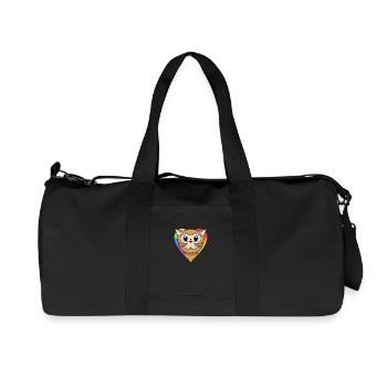 LGBT Cat Persian Cat Rainbow - Recycled Canvas Sports Bag by Stanley/Stella - black - Front