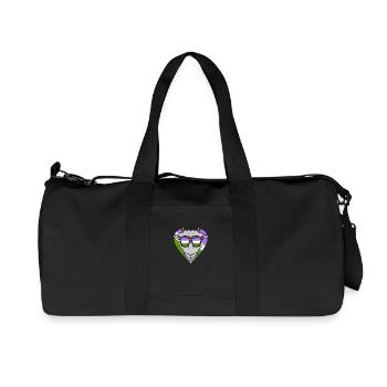 Genderqueer Chèvre - Sac de sport en toile recyclée Stanley/Stella - noir - Devant
