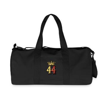44 Zahl Krone - Recycelte Canvas-Sporttasche von Stanley/Stella - Schwarz - Vorne