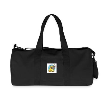 Laughing frog with money rain - Recycled Canvas Sports Bag by Stanley/Stella - black - Front