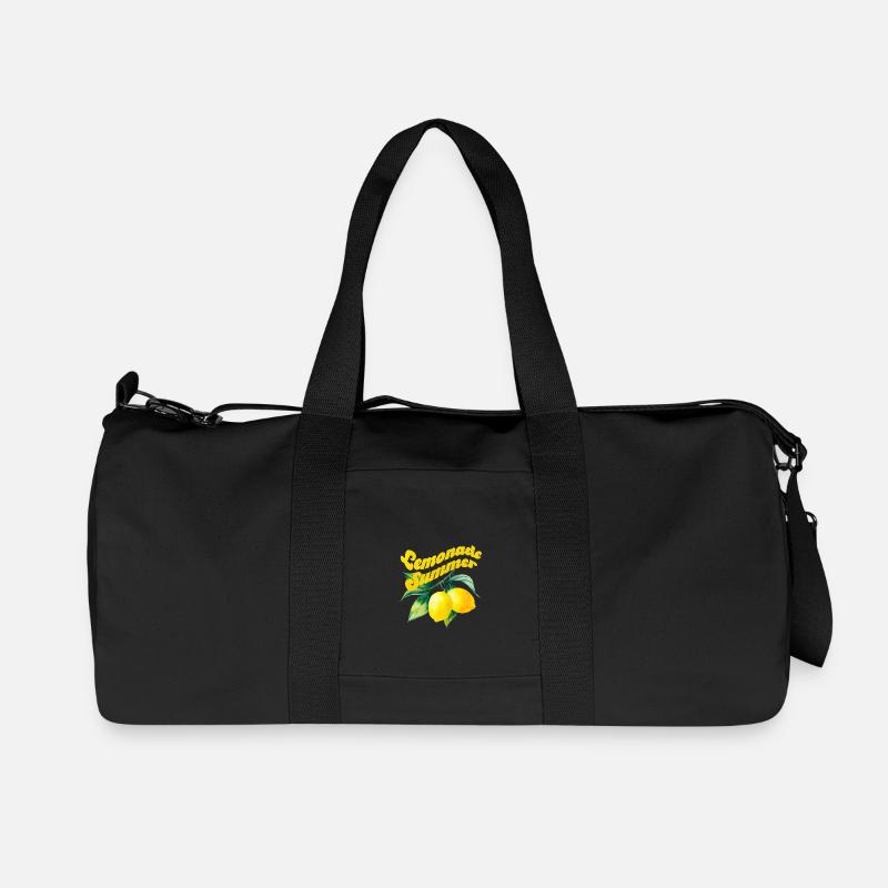 Lemonade Summer - Recycelte Canvas-Sporttasche von Stanley/Stella - Schwarz