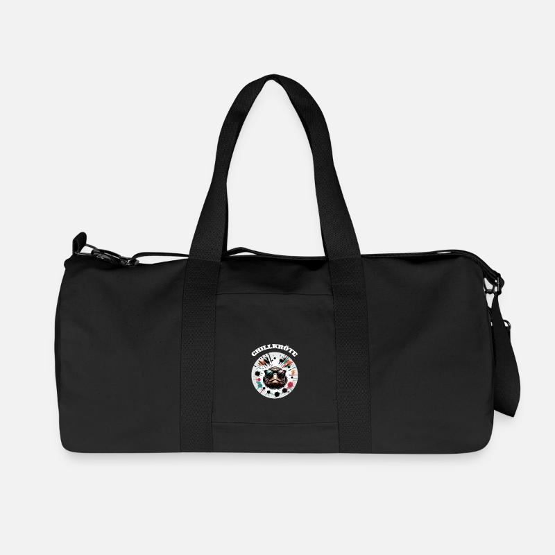 Chillkröte Schildkröte - Recycelte Canvas-Sporttasche von Stanley/Stella - Schwarz