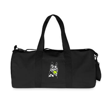 Deutscher Schäferhund Balljunkie Hunde Wilsigns - Recycelte Canvas-Sporttasche von Stanley/Stella - Schwarz - Vorne