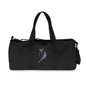 Tête de cheval - Sac de sport en toile recyclée Stanley/Stella - noir - Devant