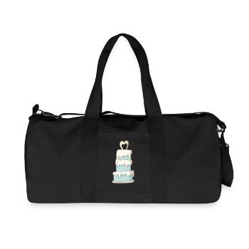 Gâteau de mariage - Sac de sport en toile recyclée Stanley/Stella - noir - Devant