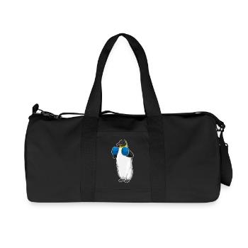 Penguin Boxer Gants de boxe Boxe Boxe - Sac de sport en toile recyclée Stanley/Stella - noir - Devant