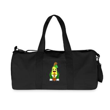 Avocado Basketball Player Basketball - Recycled Canvas Sports Bag by Stanley/Stella - black - Front