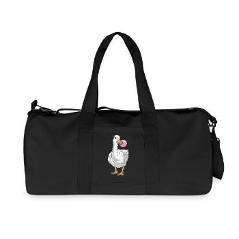 Ente Kaugummi - Recycelte Canvas-Sporttasche von Stanley/Stella - Schwarz - Vorne