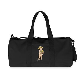Paysan de Pâques suricate - Sac de sport en toile recyclée Stanley/Stella - noir - Devant