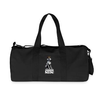 Before you ask Great Dane Great Dane owner - Recycled Canvas Sports Bag by Stanley/Stella - black - Front