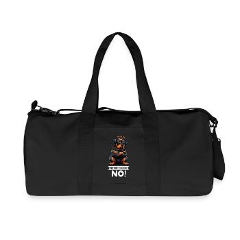 Before You Ask No Rottweiler Rottweilerbesitzer - Recycled Canvas Sports Bag by Stanley/Stella - black - Front