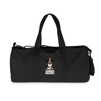 Bevor Du Fragst Nein Münsterländer Münsterhund  - Recycelte Canvas-Sporttasche von Stanley/Stella - Schwarz - Vorne