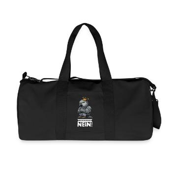 Bevor Du Fragst Nein Graupapagei Papagei Papageien - Recycelte Canvas-Sporttasche von Stanley/Stella - Schwarz - Vorne