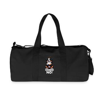 Before You Ask Appenzeller Sennenhund Sennenhunde - Recycelte Canvas-Sporttasche von Stanley/Stella - Schwarz - Vorne