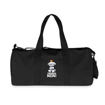 Before you ask: No Malteser Malteserbesitzer - Recycled Canvas Sports Bag by Stanley/Stella - black - Front