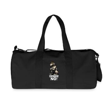 Before You Ask Irish Wolfhound Wolfhound Owner - Recycled Canvas Sports Bag by Stanley/Stella - black - Front