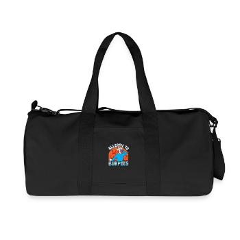 Burpees training, squat, cardio training - Recycled Canvas Sports Bag by Stanley/Stella - black - Front
