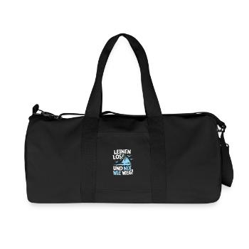 Leinen los und nichts wie weg! Wir legen ab! - Recycelte Canvas-Sporttasche von Stanley/Stella - Schwarz - Vorne