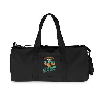 JGA BRAEUTIGAM - Klempner - petrol strong orange - - Recycelte Canvas-Sporttasche von Stanley/Stella - Schwarz - Vorne
