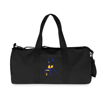 Soccer male de - Recycelte Canvas-Sporttasche von Stanley/Stella - Schwarz - Vorne