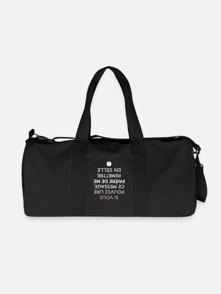 chute de cheval - Sac de sport en toile recyclée Stanley/Stella - noir