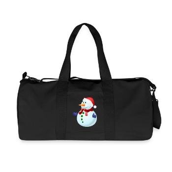 SNOWMAN - Recycled Canvas Sports Bag by Stanley/Stella - black - Front