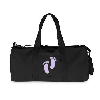 2541614 15465747 foot - Recycled Canvas Sports Bag by Stanley/Stella - black - Front