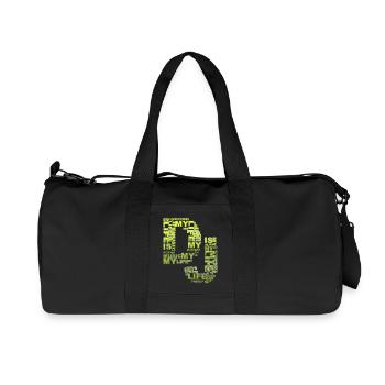 DJ - musique est ma vie - Sac de sport en toile recyclée Stanley/Stella - noir - Devant