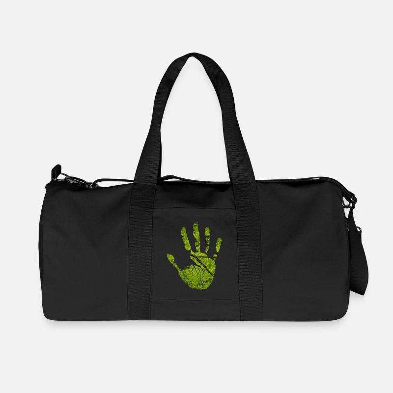 Nature de la main - Sac de sport en toile recyclée Stanley/Stella - noir