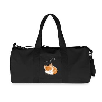 Fuchs am Schlafen - Traum - Träumen - Füchse - Recycelte Canvas-Sporttasche von Stanley/Stella - Schwarz - Vorne