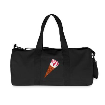 crème_ glacée _et _de _cerise_g1 - Sac de sport en toile recyclée Stanley/Stella - noir - Devant