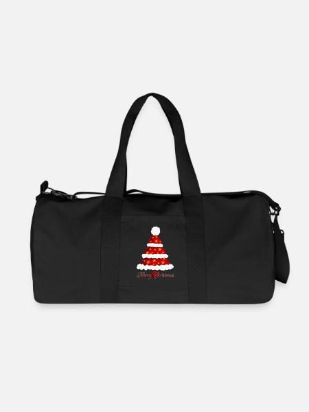 Tannenbaum Weihnachten - Recycelte Canvas-Sporttasche von Stanley/Stella - Schwarz