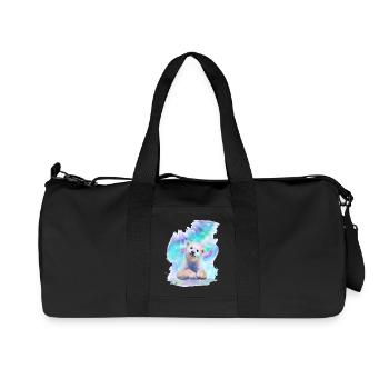 Eisbär - Recycelte Canvas-Sporttasche von Stanley/Stella - Schwarz - Vorne