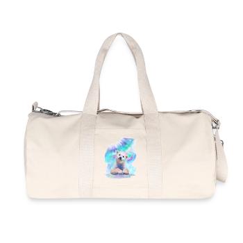 Polar bear - Recycled Canvas Sports Bag by Stanley/Stella - natural - Front