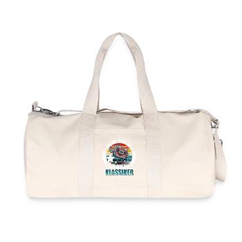 37. Geburtstag Kassette Retro Vintage - Recycelte Canvas-Sporttasche von Stanley/Stella - Naturweiß - Vorne
