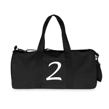 2 - Sac de sport en toile recyclée Stanley/Stella - noir - Devant