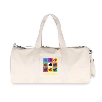 Team Schlange - Recycelte Canvas-Sporttasche von Stanley/Stella - Naturweiß - Vorne
