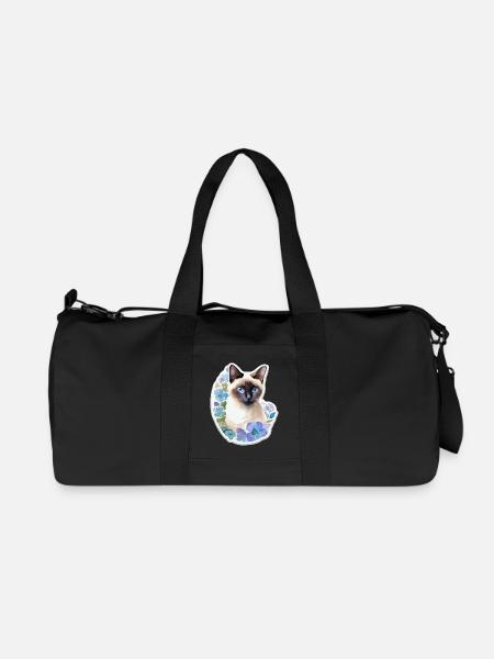 Siamkatze - Recycelte Canvas-Sporttasche von Stanley/Stella - Schwarz