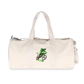 Motocross Stuntman - Recycled Canvas Sports Bag by Stanley/Stella - natural - Front