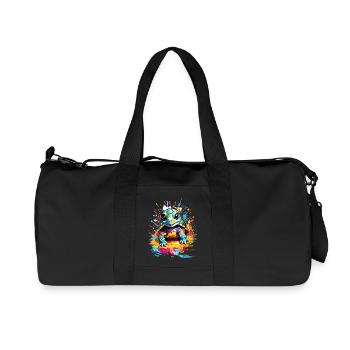 Schildkröte - Recycelte Canvas-Sporttasche von Stanley/Stella - Schwarz - Vorne