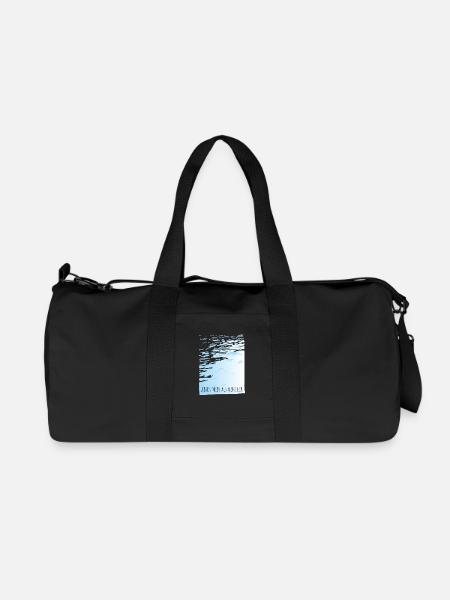 lieber meer als weniger wasser motto minimal cool - Recycelte Canvas-Sporttasche von Stanley/Stella - Schwarz