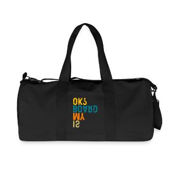 Skateboarder Is My Board OK ? Skateboard Skater - Recycled Canvas Sports Bag by Stanley/Stella - black - Front