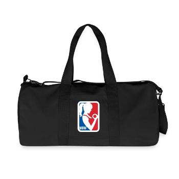 MBW Silhouette Balllogo - Recycelte Canvas-Sporttasche von Stanley/Stella - Schwarz - Vorne