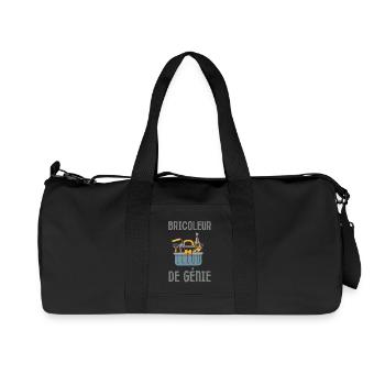Bricoleur de génie fête des pères - Sac de sport en toile recyclée Stanley/Stella - noir - Devant