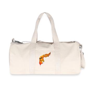 Lion flamboyant illustration vectorielle - Sac de sport en toile recyclée Stanley/Stella - blanc naturel - Devant