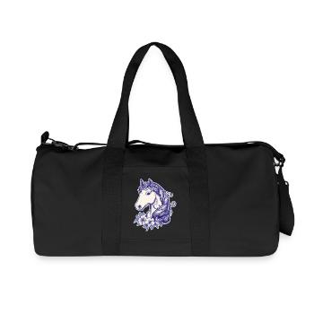 Cheval Enfants - Sac de sport en toile recyclée Stanley/Stella - noir - Devant