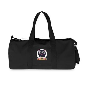 Cat Ramen Noodle Japanese Anime Manga Ramen Kawaii - Recycelte Canvas-Sporttasche von Stanley/Stella - Schwarz - Vorne
