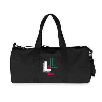 L Letter - Recycled Canvas Sports Bag by Stanley/Stella - black - Front