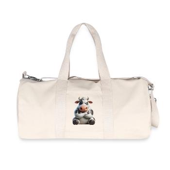 Cow grim 1 - Recycled Canvas Sports Bag by Stanley/Stella - natural - Front