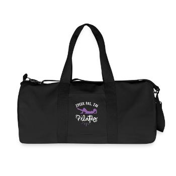 Pilates yoga gym sport - Sac de sport en toile recyclée Stanley/Stella - noir - Devant